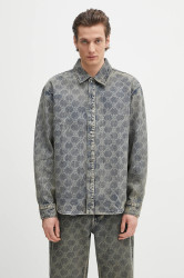 Daily Paper  Bavlněná košile  Shield Laser Denim Shirt