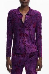 Dámská fialová vzorovaná košile Desigual