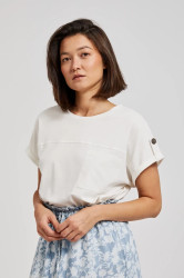 Dámská halenka s kapsou MOODO - bílá