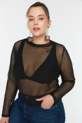 Dámská halenka Trendyol Tulle detailed