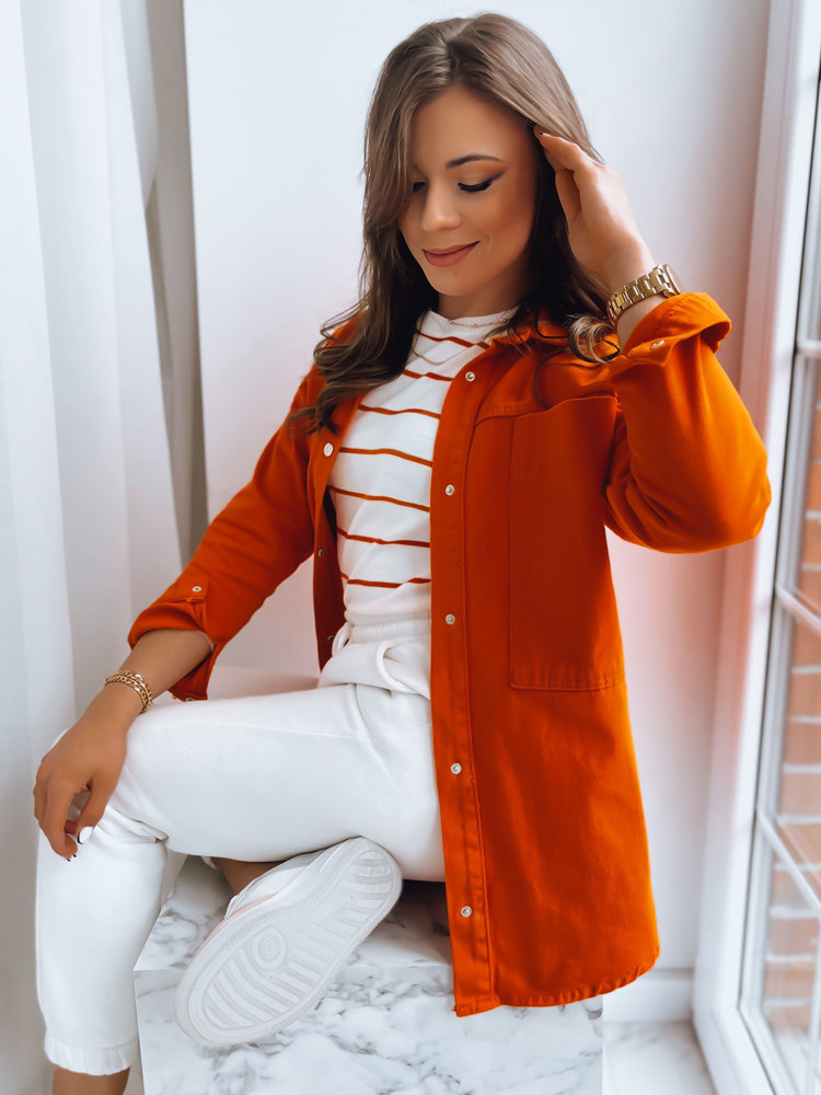 Dámská košile bunda CALIFORNICATION Barva oranžová DSTREET