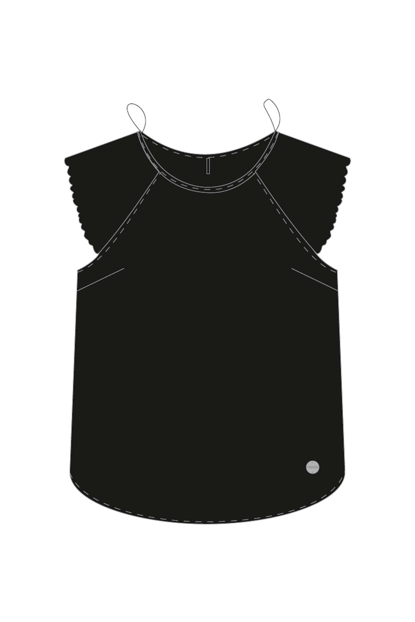 DÁMSKÁ KOŠILE L-KO-4031 ČERNÁ