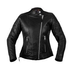 Dámská kožená bunda W-TEC Mantura tmavě kávová XS