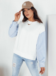 Dámská mikina bez kapuce TRELIE Barva Bílý DSTREET