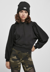 Dámská organická Gathering Batwing Hoody černá