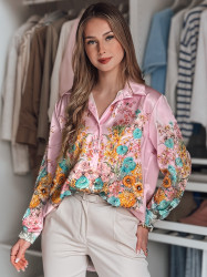 Dámská oversize halenka BLOSSIVA s květinovým vzorem