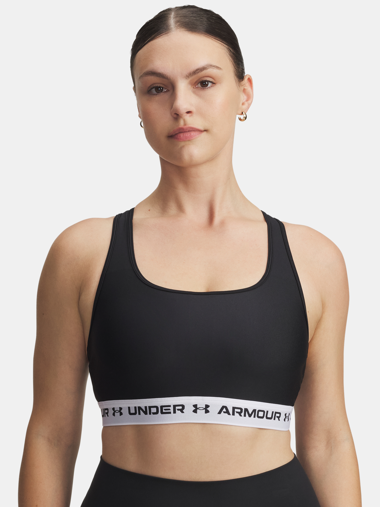 Dámská podprsenka Under Armour Crossback Mid Bra-BLK - Dámské