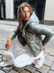 Dámská prošívaná bunda LILYWOOL Barva zelená DSTREET