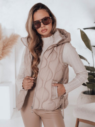 Dámská prošívaná vesta s kapucí MISSVEST