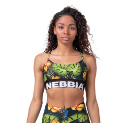 Dámská sportovní podprsenka Nebbia Earth Powered 565 Jungle Green XS