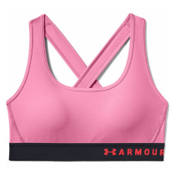 Dámská sportovní podprsenka Under Armour Mid Crossback Lipstick XS