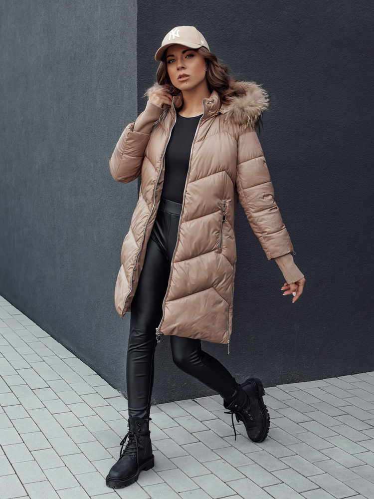 Dámská zimní bunda LAGOON kamelová