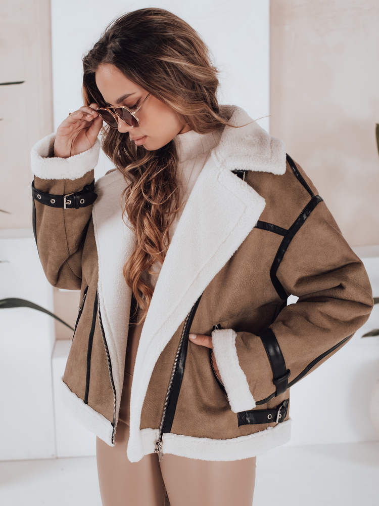 Dámská zimní bunda s kožíškem