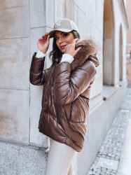 Dámská zimní bunda SPARKLE Barva hnědá DSTREET