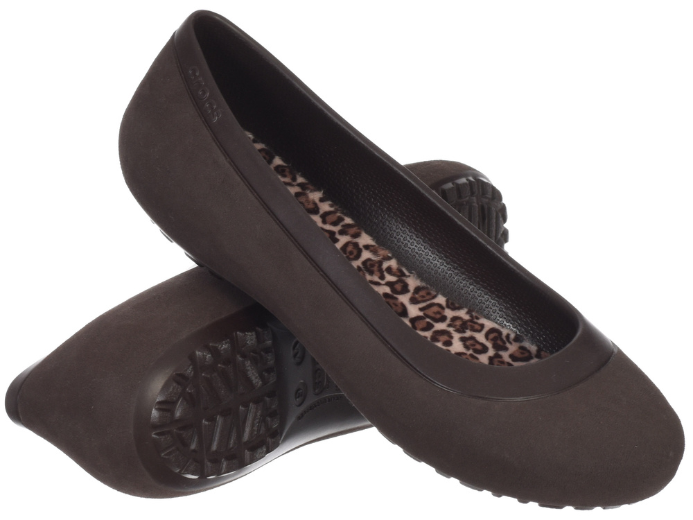 Dámské baleríny Crocs s leopardím vzorem