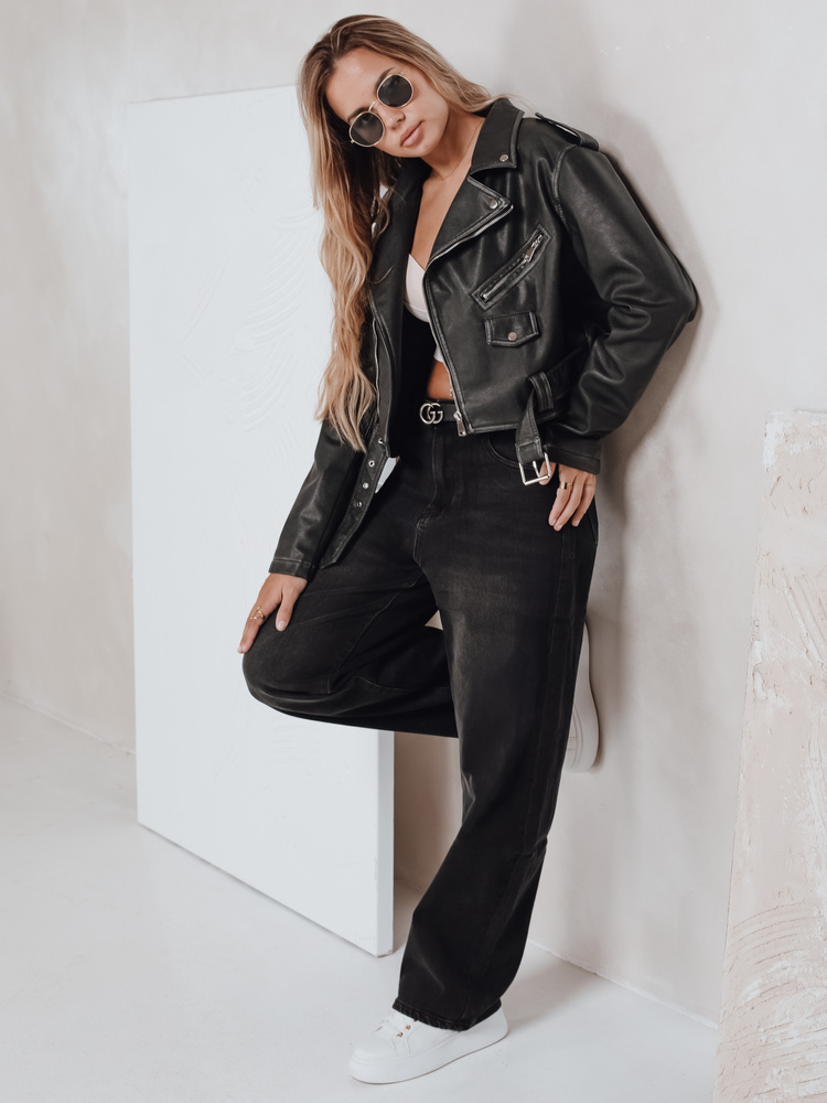 Dámské černé balloon fit džíny