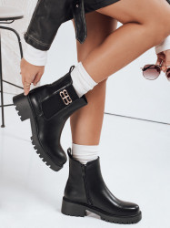 Dámské černé kotníkové boty Dstreet