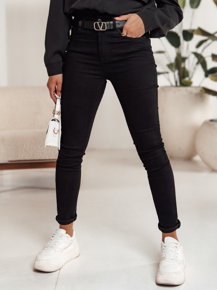 Dámské černé skinny džíny BLACKIN