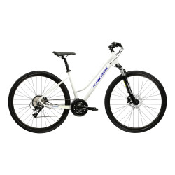 Dámské crossové kolo Kross Evado 4.0 28" Gen 007 L (19", 168-180 cm) šedá/námořnická modrá/lesk