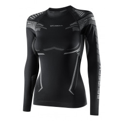 Dámské funkční triko Brubeck Dry s dlouhým rukávem Black/Graphite M