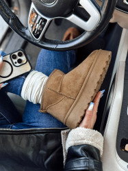 Dámské hnědé sněhule