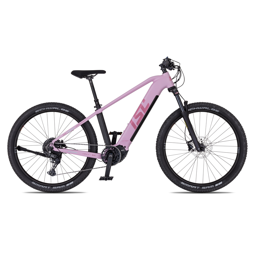 Dámské horské elektrokolo inSPORTline ISL Asuki EVO 835 Wh 27,5" - model 2026 • dojezd až 180 km M (15,5", 150-165 cm) Dusted Pink