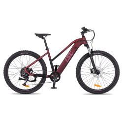 Dámské horské elektrokolo inSPORTline ISL Cleora 648 Wh 27,5" - model 2026 18" (160-180 cm) Velour Red