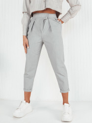 Dámské kalhoty casual BAFROT Barva šedá DSTREET