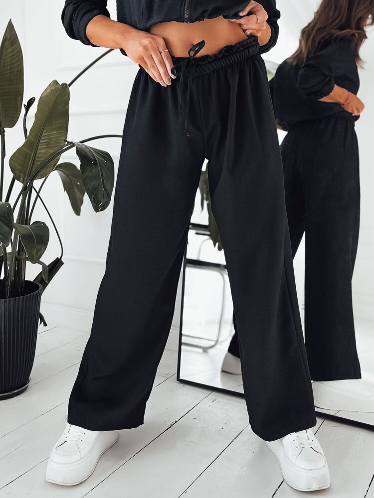 Dámské kalhoty casual MADDIE Barva černá DSTREET