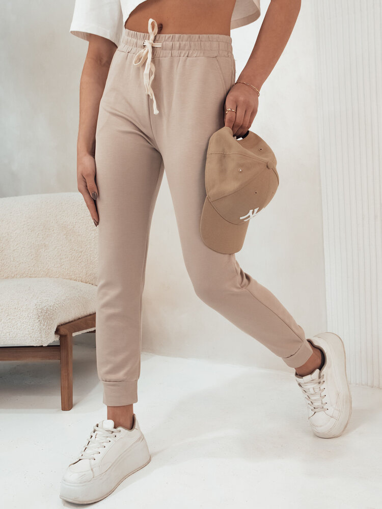 Dámské kalhoty teplákové ELLEN Barva Khaki DSTREET