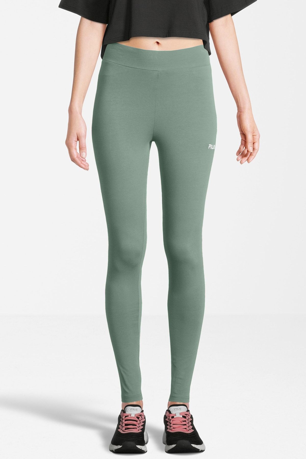 Dámské legíny Fila v silt zelené barvě