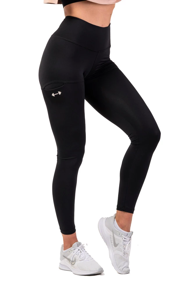 Dámské legíny Nebbia  Active High-Waist Smart Pocket Leggings 402 black XS