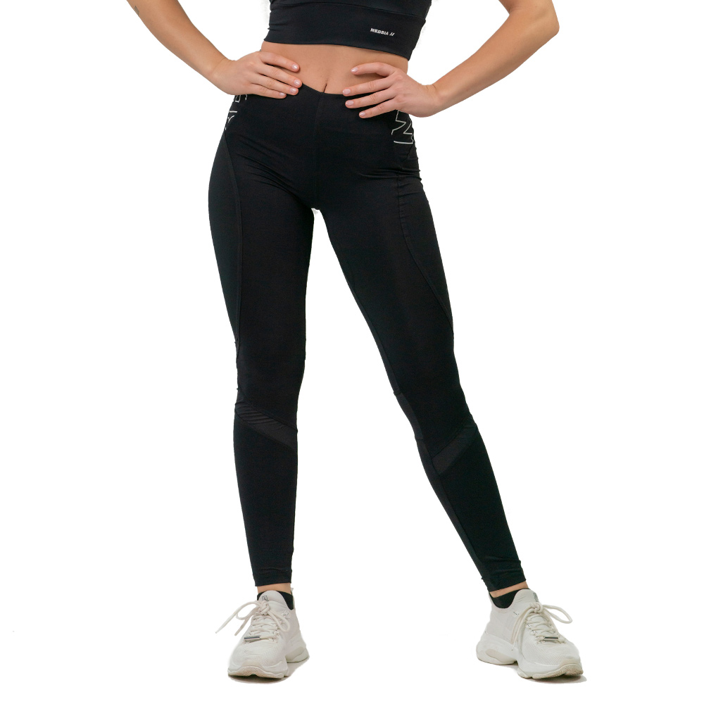 Dámské legíny s vysokým pasem Nebbia FIT Activewear 443  M  Black