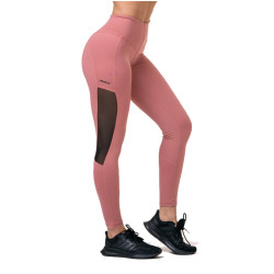 Dámské legíny s vysokým pasem Nebbia Mesh 573 Old Rose XS