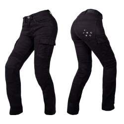 Dámské moto jeansy W-TEC Komehana černá 26/32
