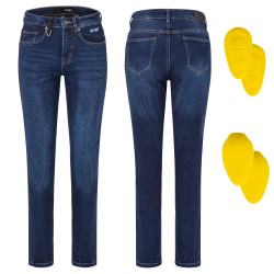 Dámské moto jeansy W-TEC Nairobi tmavě modrá 26/31