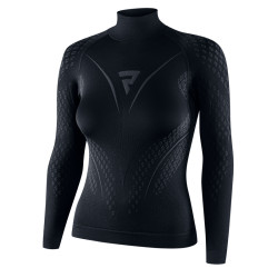 Dámské moto thermo triko Rebelhorn Therm II Lady Jersey černo-šedá S