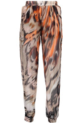 Dámské oranžové vzorované kalhoty Just Cavalli