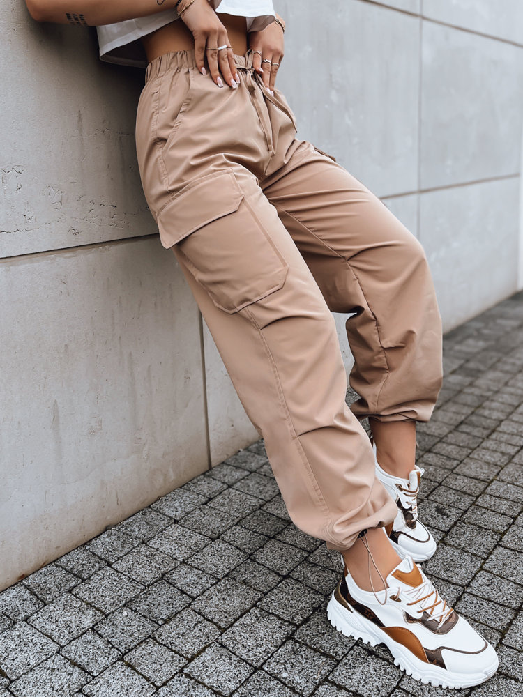 Dámské padákové kalhoty ALBUS  Barva béžová DSTREET