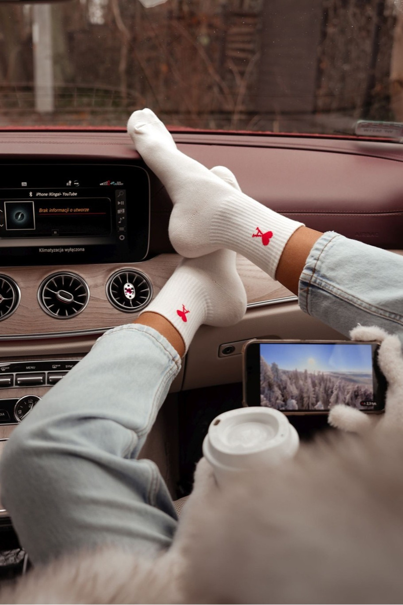 Dámské ponožky Milena Amor Ecru