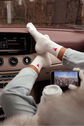 Dámské ponožky Milena Amor Ecru