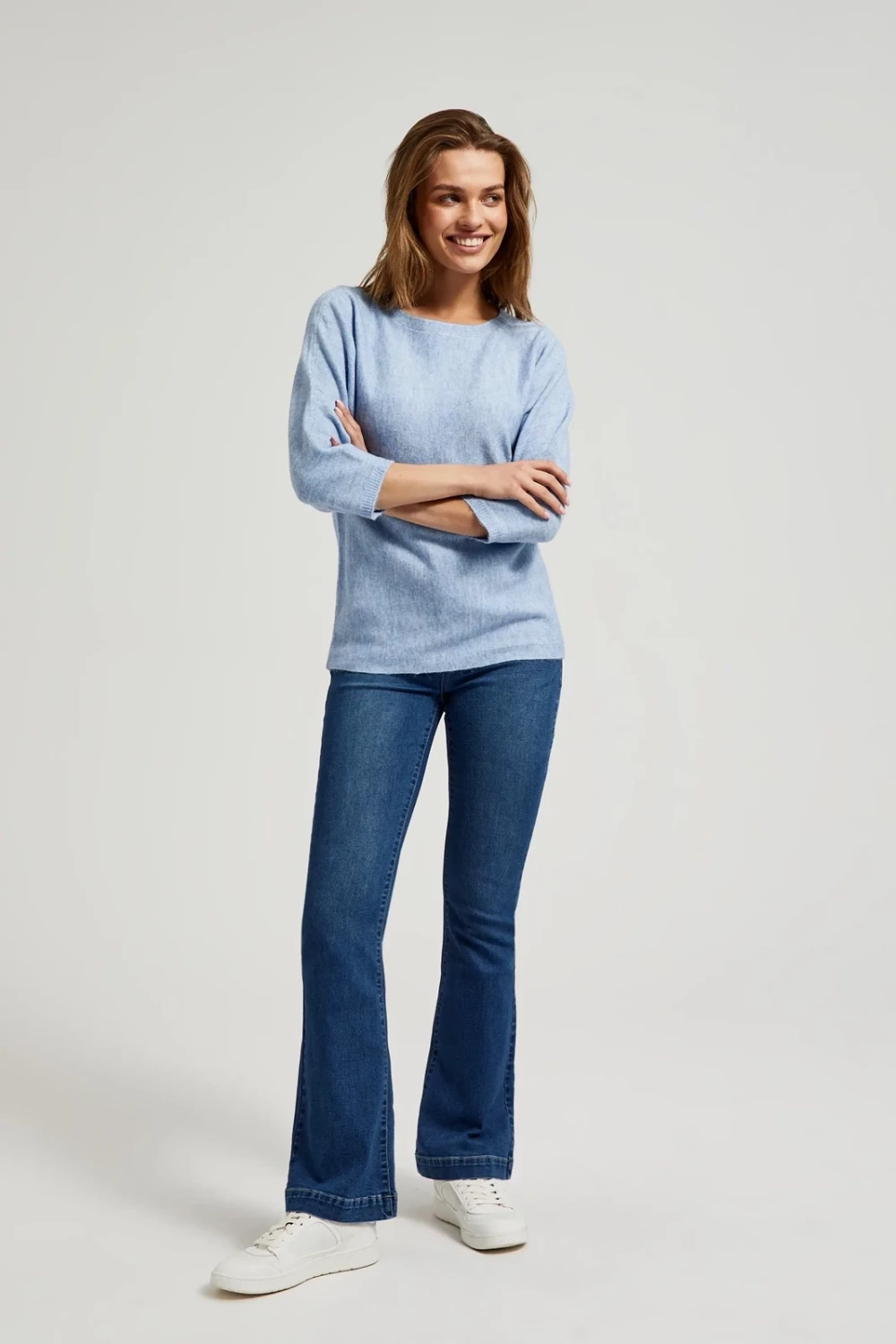 Dámské rovné džíny MOODO - modré