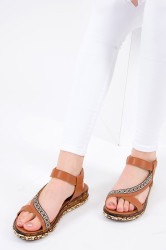 Dámské sandály Fox Shoes v barvě tan