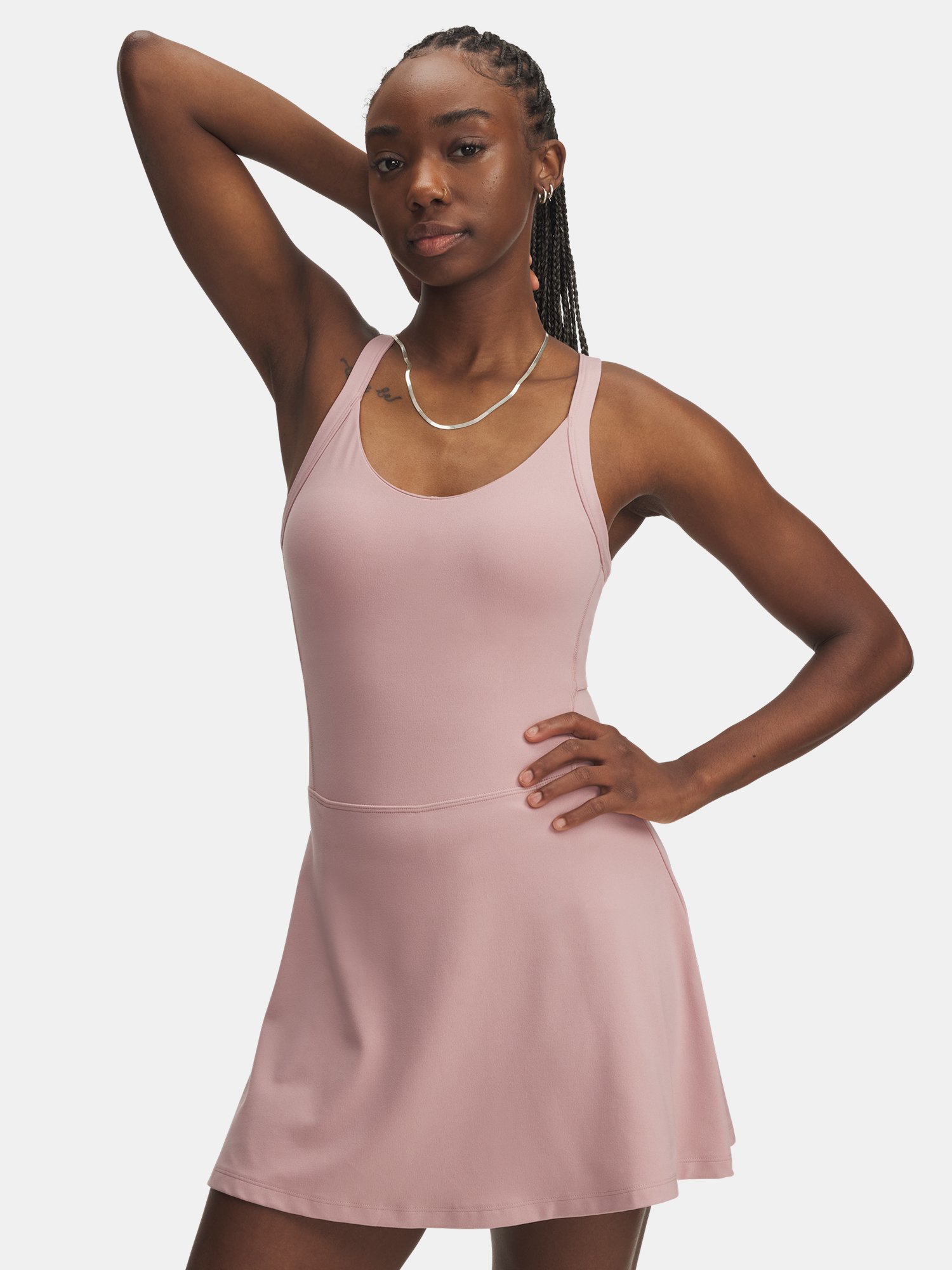 Dámské šaty Under Armour Meridian Dress-PNK - Dámské