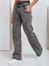 Dámské široké černé džíny