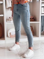 Dámské slim fit džíny CURVITA modré