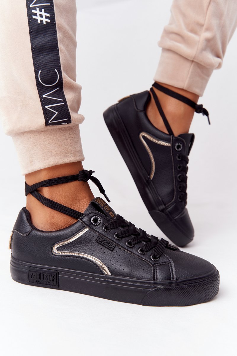 Dámské tenisky BIG STAR SHOES Black-Silver