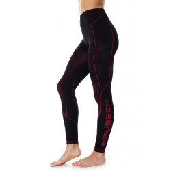 Dámské termo kalhoty na motorku Brubeck Cooler LE12470 Black/Amaranth XL