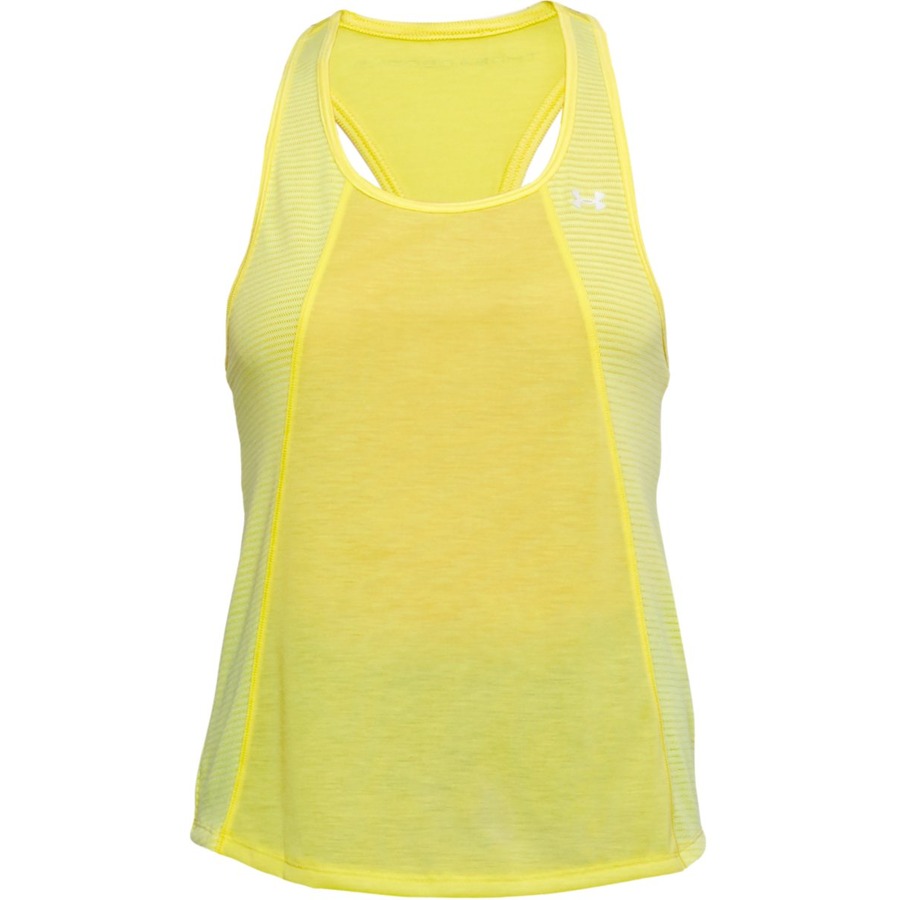 Dámské tílko Under Armour Threadborne Fashion Tank Tokyo Lemon Full Heather XL