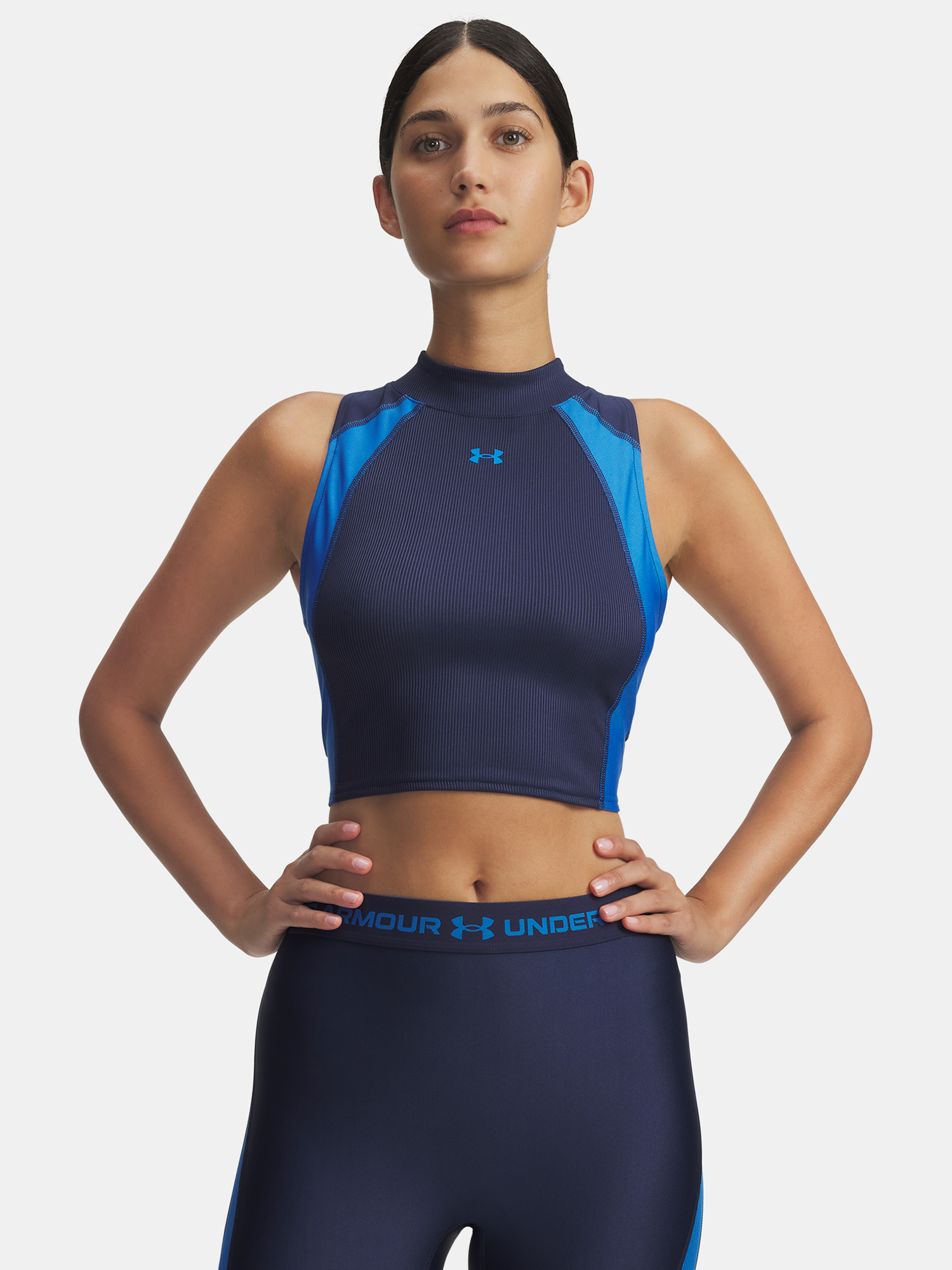 Dámské tílko Under Armour UA HG Rib Tank-BLU - Dámské